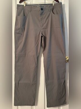 ORVIS Trek Pant Men 38x32 Gray Kalamata Water Repellent Outdoor Hiking Stretch